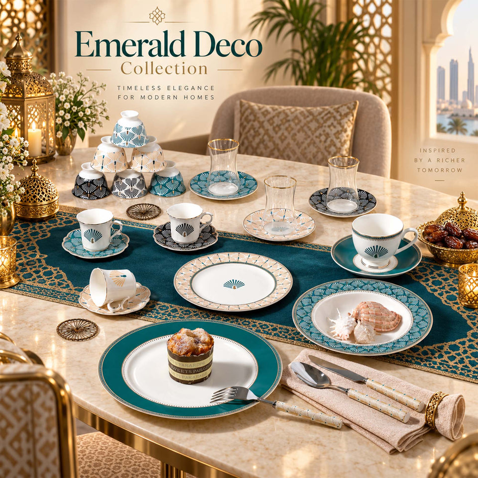 Y6914 Deco Fan New Bone China Dinnerware Collection