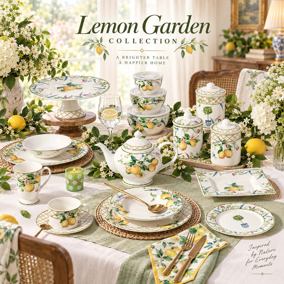 Y6946 Lemon Grove New Bone China Dinnerware Collection