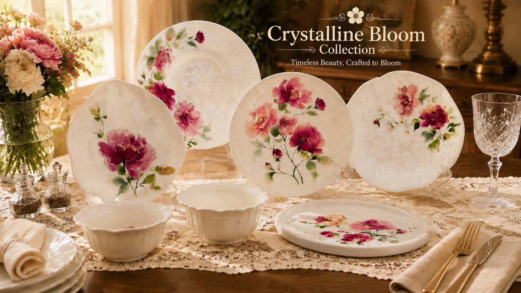 Donglin Homeware Crystalline Bloom Collection