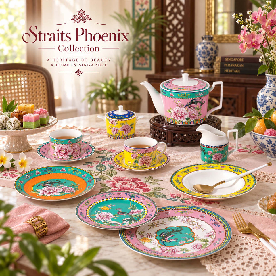 Y6978 Straits Phoenix Geschirrkollektion aus New Bone China