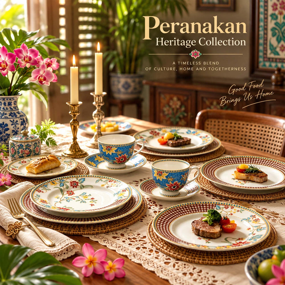 Y6982 Peranakan Heritage Geschirrkollektion aus New Bone China