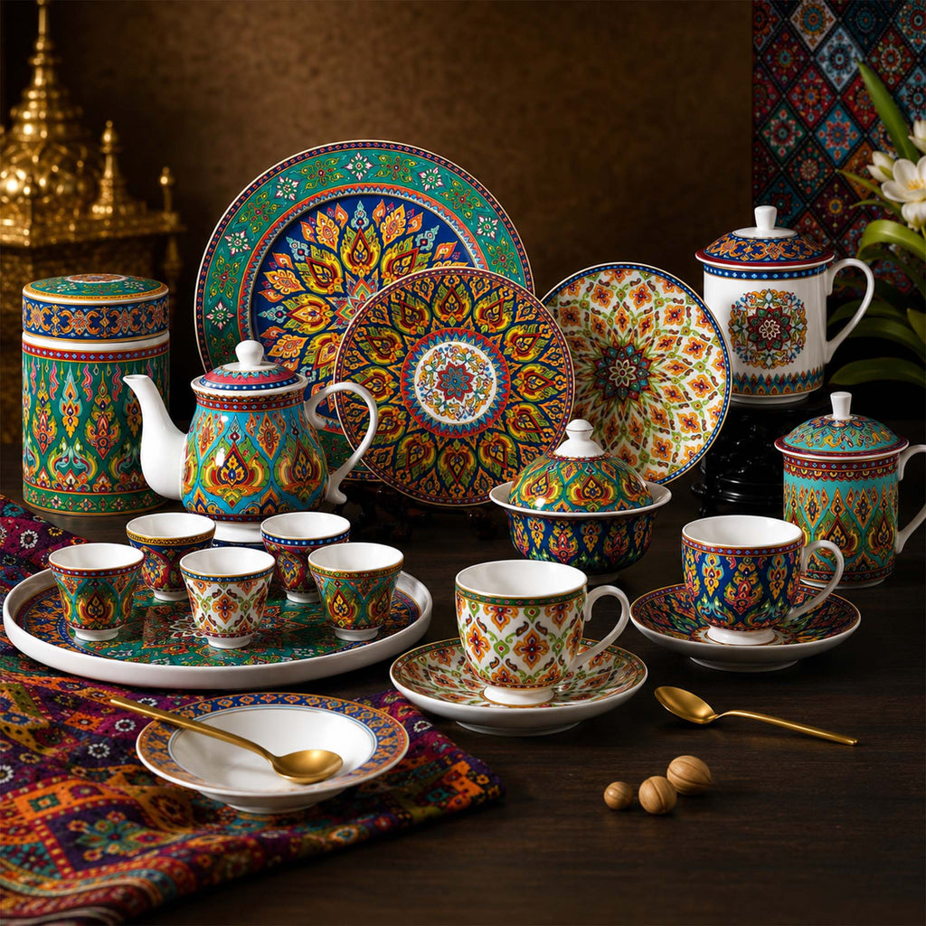 Donglin Homeware Y6983 Benjarong Silk Road Collection