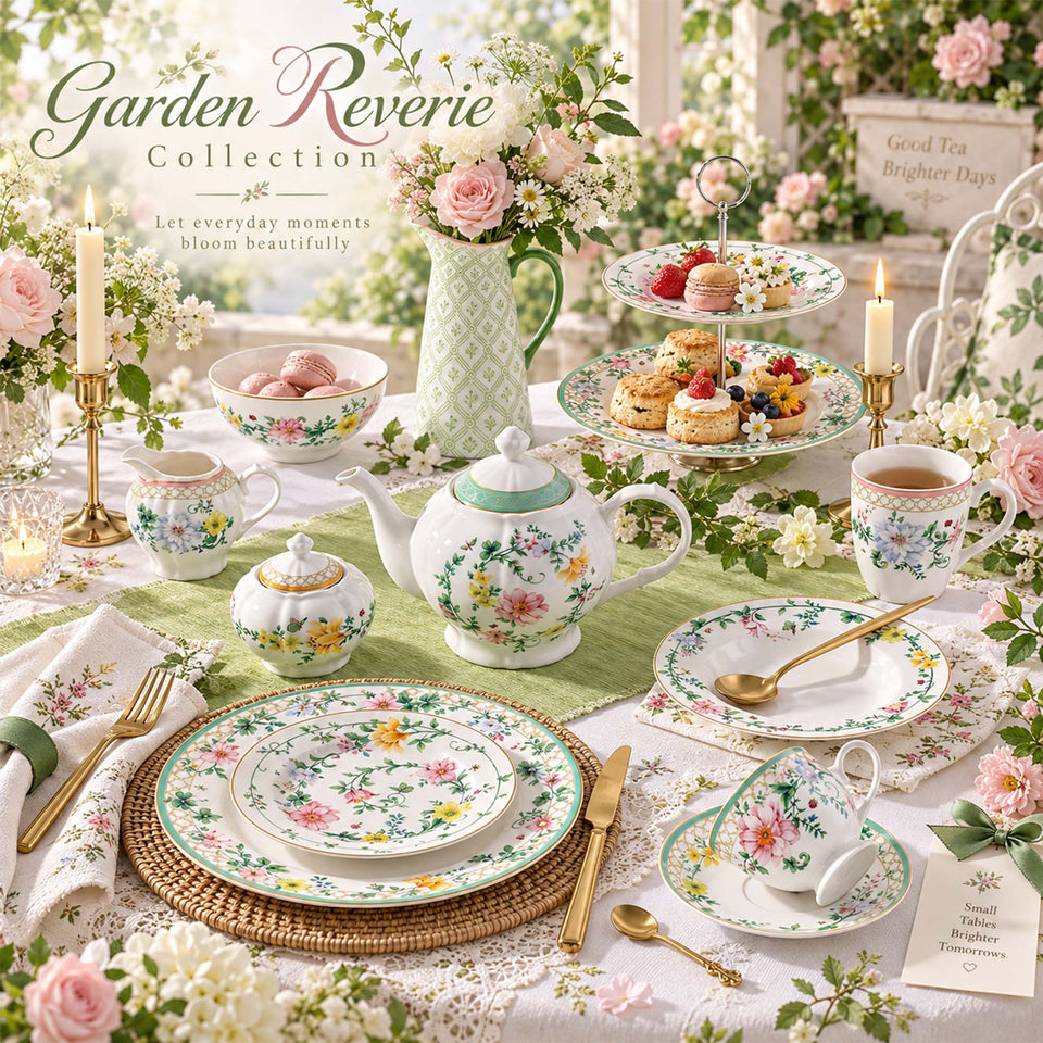Y6984 Wildflower Meadow New Bone China Dinnerware Collection
