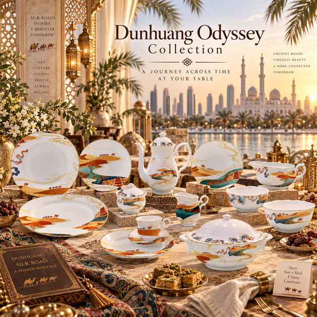 Dunhuang Silk Road New Bone China Dinnerware | OEM & Private Label ...
