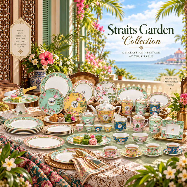 Peranakan New Bone China Dinnerware Straits Garden OEM & Private Label ...