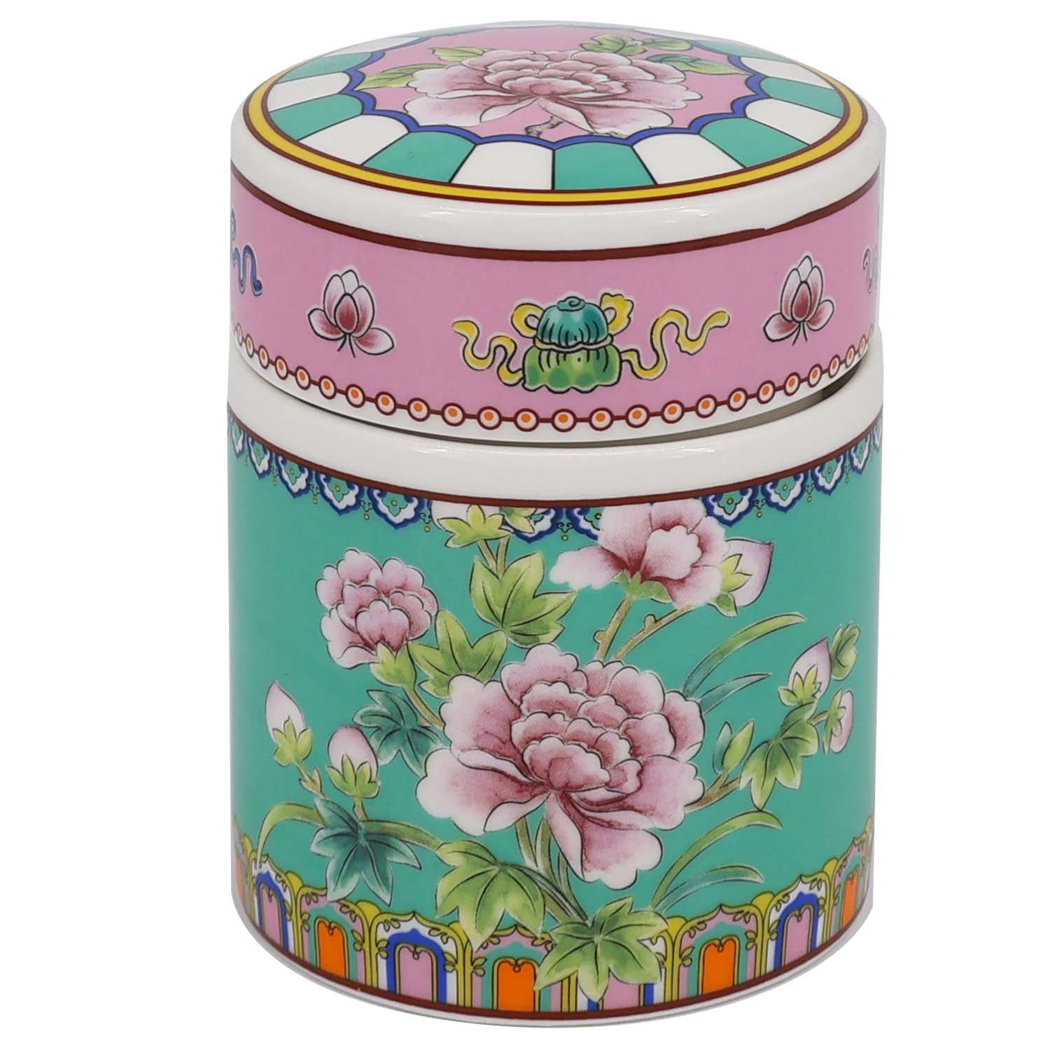 Donglin Homeware Auspicious Phoenix Nature Style Ceramic Tableware Set 800ml Canister