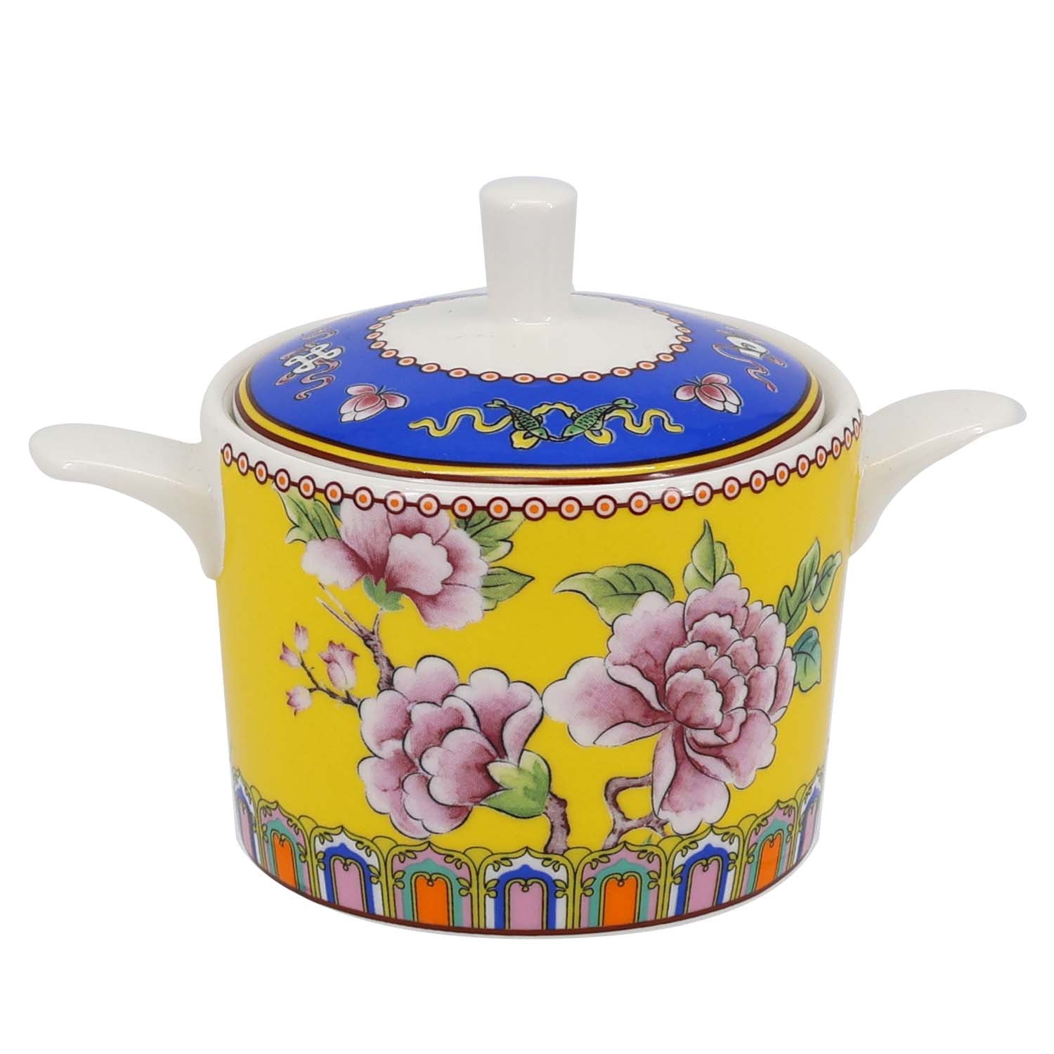 Donglin Homeware Auspicious Phoenix Nature Style Ceramic Tableware Set 300cc Sugar pot