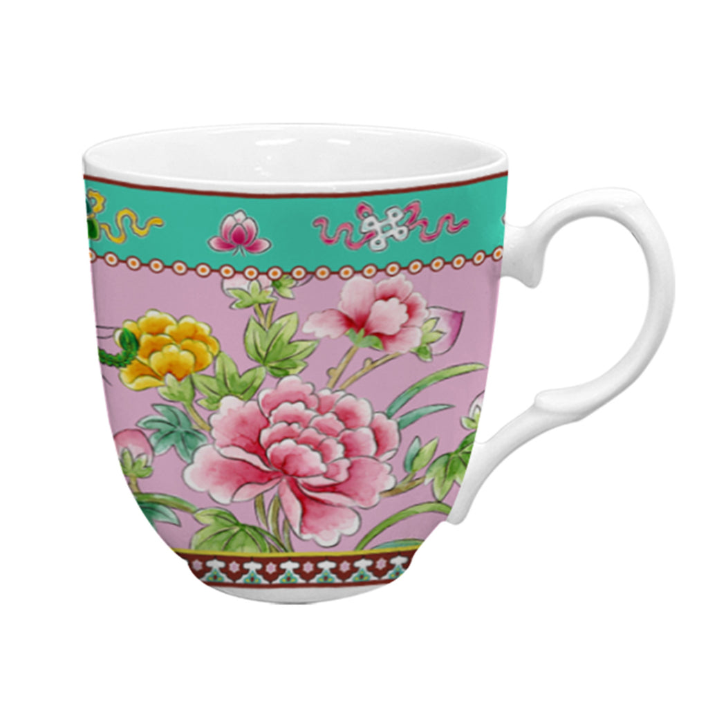 Donglin Homeware Auspicious Phoenix Nature Style Ceramic Tableware Set 350cc Mug