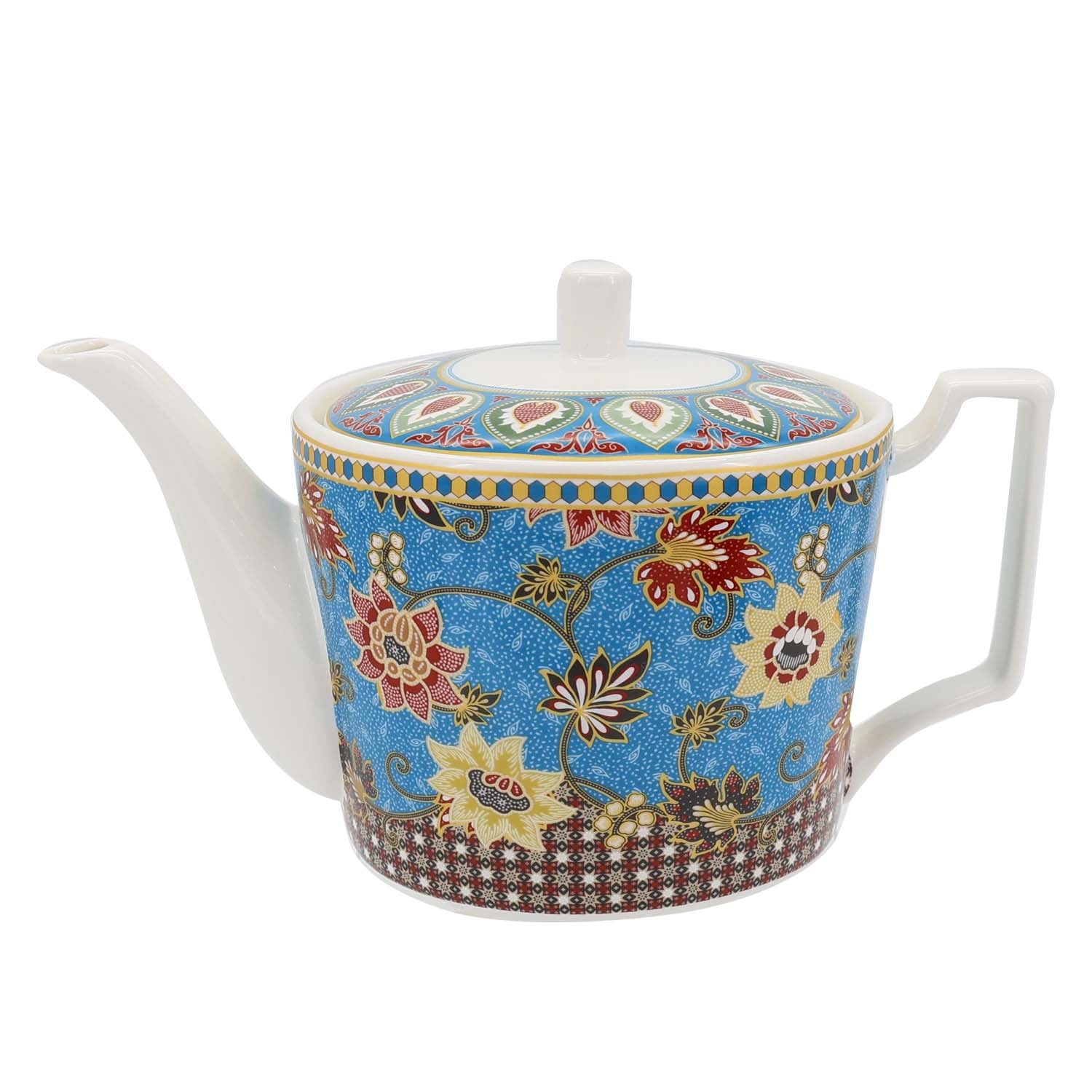 Donglin Homeware Batik Tiga Negeri - Farmhouse Style Ceramic Tableware Set 1100cc Teapot