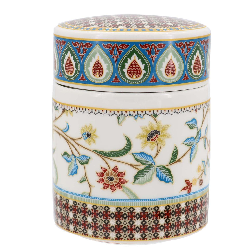 Donglin Homeware Batik Tiga Negeri - Farmhouse Style Ceramic Tableware Set 230ml Canister
