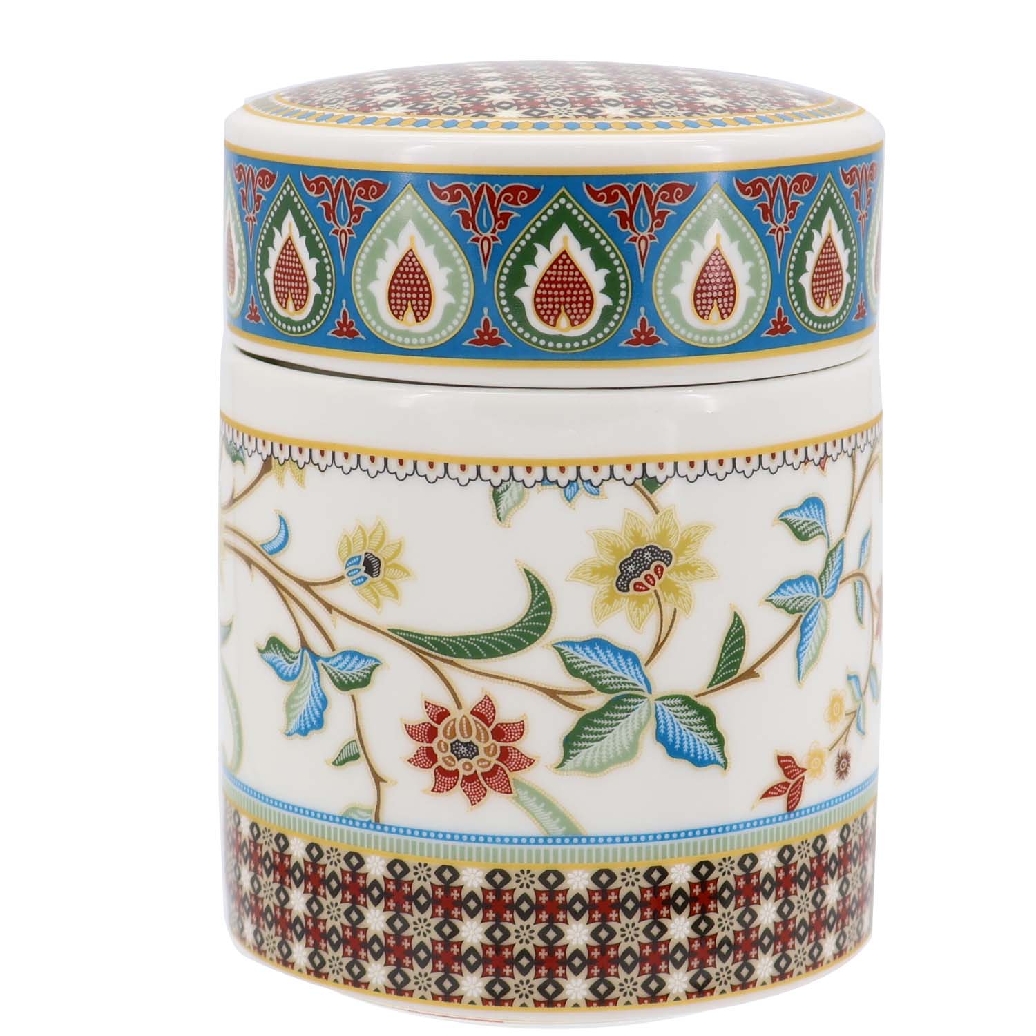 Donglin Homeware Batik Tiga Negeri - Farmhouse Style Ceramic Tableware Set 230ml Canister