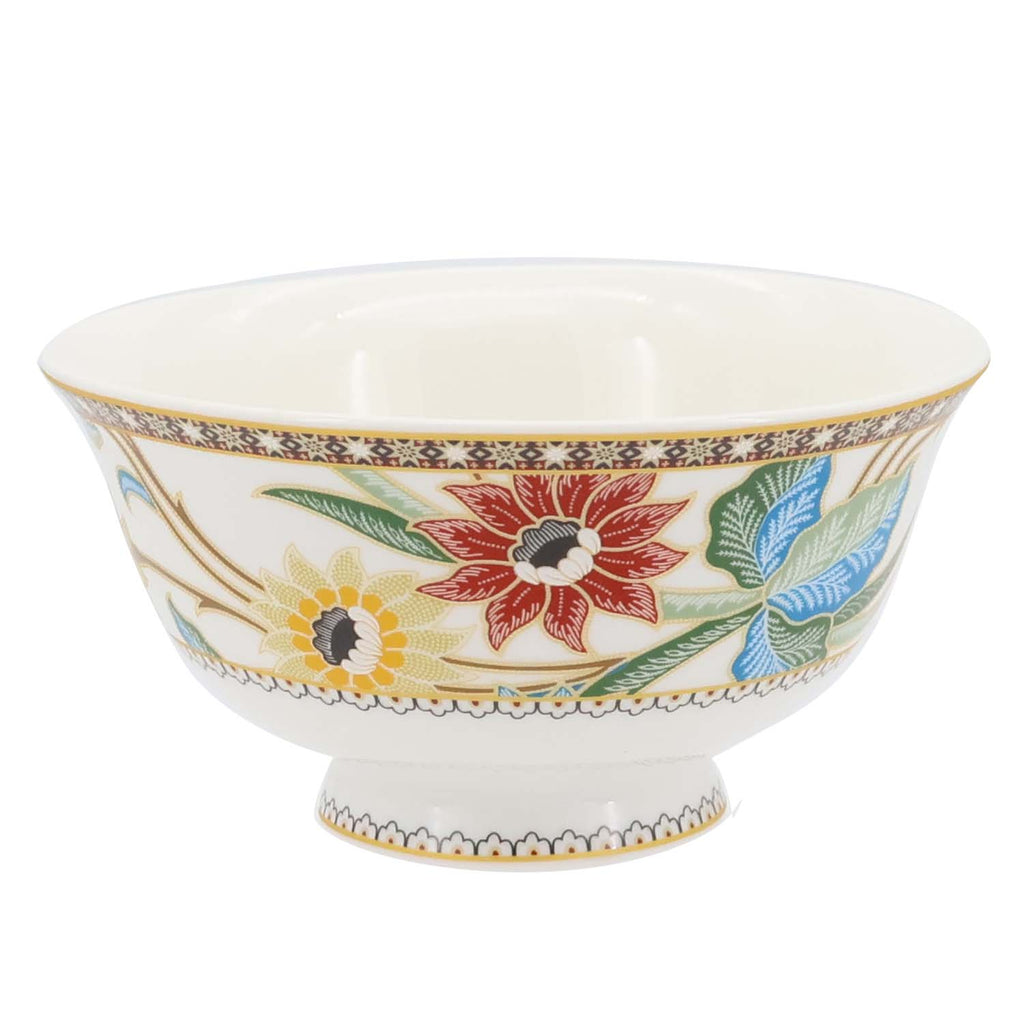 Donglin Homeware Batik Tiga Negeri - Farmhouse Style Ceramic Tableware Set 4.75-inch Bowl
