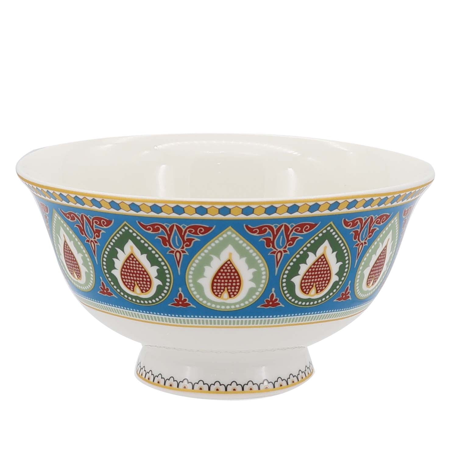 Donglin Homeware Batik Tiga Negeri - Farmhouse Style Ceramic Tableware Set 4.75-inch Bowl