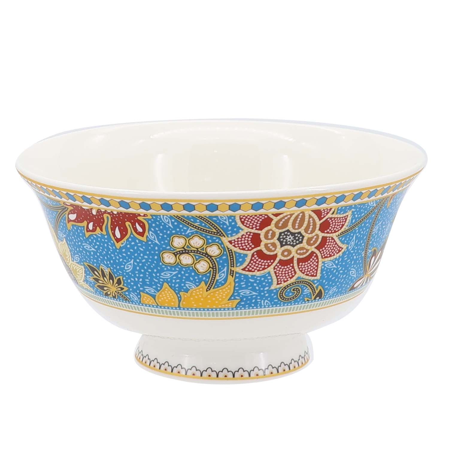Donglin Homeware Batik Tiga Negeri - Farmhouse Style Ceramic Tableware Set 4.7-inch Bowl