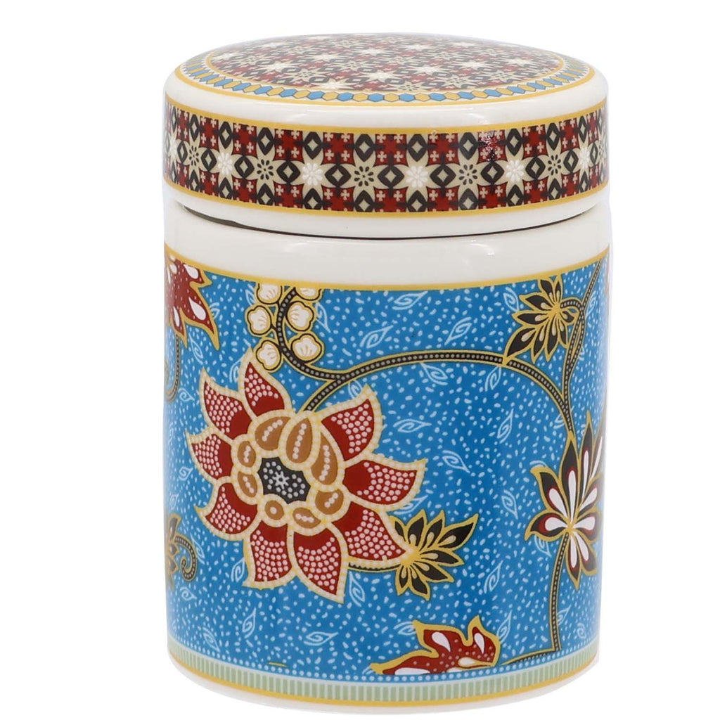 Donglin Homeware Batik Tiga Negeri - Farmhouse Style Ceramic Tableware Set 75ml Canister
