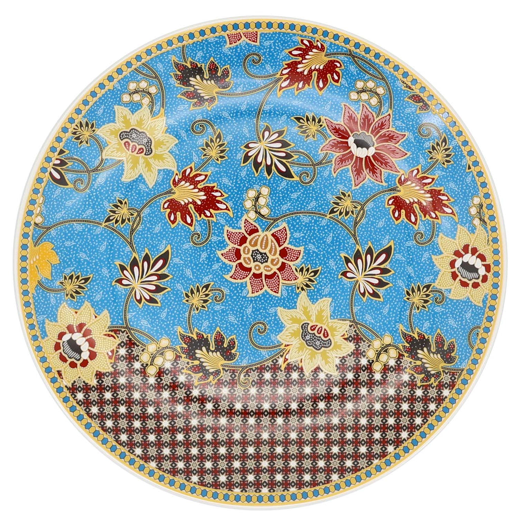 Donglin Homeware Batik Tiga Negeri - Farmhouse Style Ceramic Tableware Set 8-inch Dessert Plate