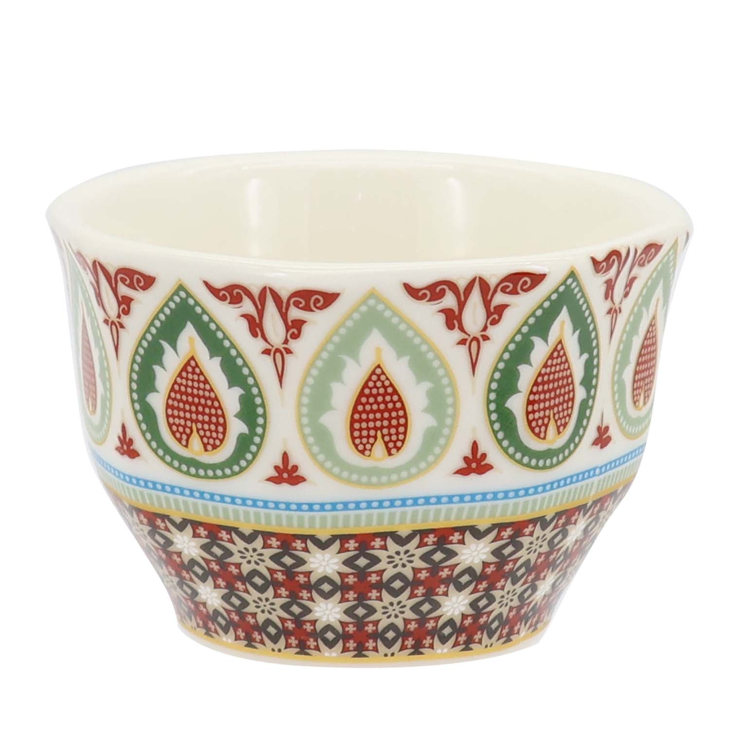 Donglin Homeware Batik Tiga Negeri - Farmhouse Style Ceramic Tableware Set 80cc Cup