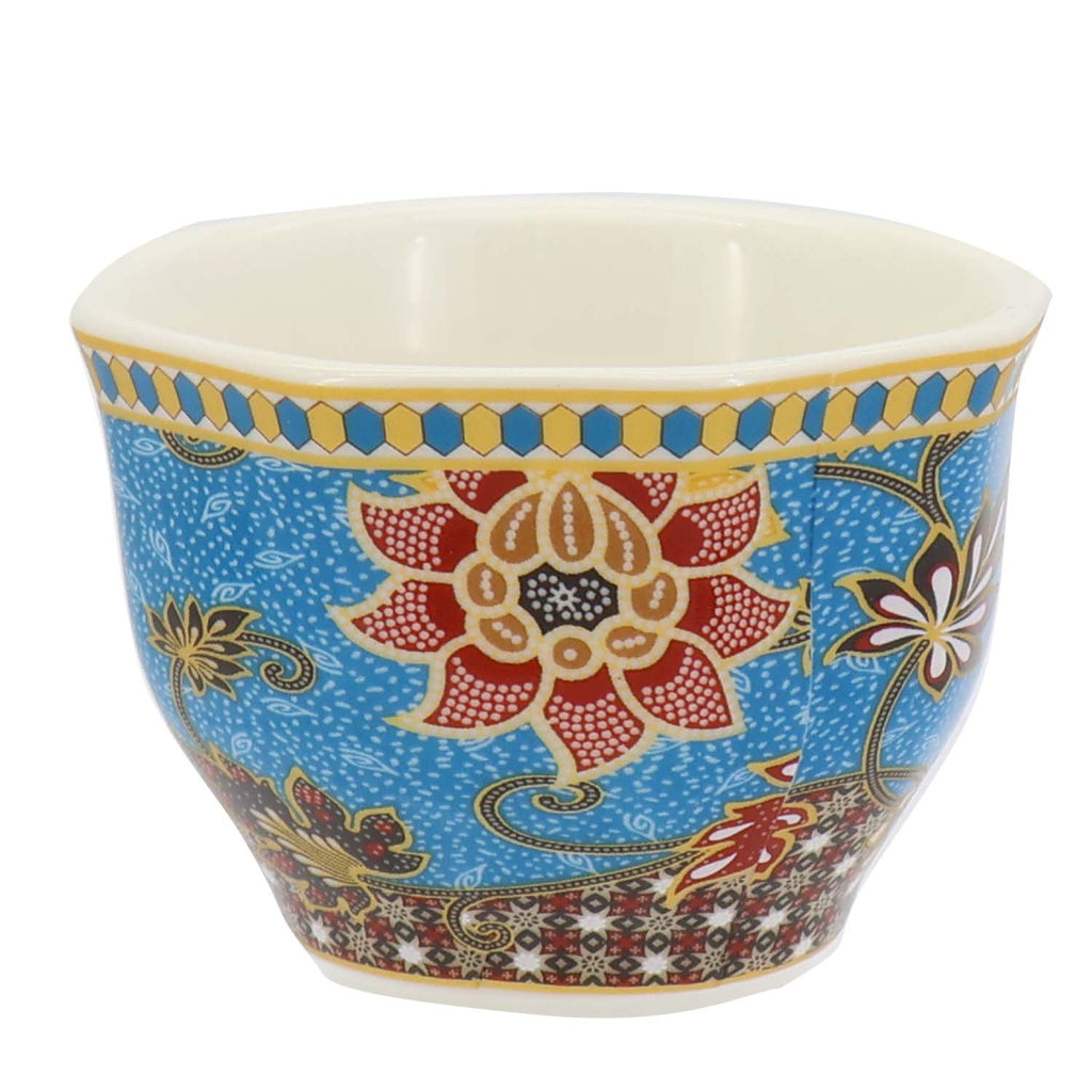 Donglin Homeware Batik Tiga Negeri - Farmhouse Style Ceramic Tableware Set 80cc Cup