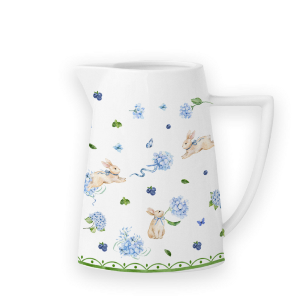 Donglin Homeware Bunny Meadow - Farmhouse Style Ceramic Tableware Set 1200ml jug