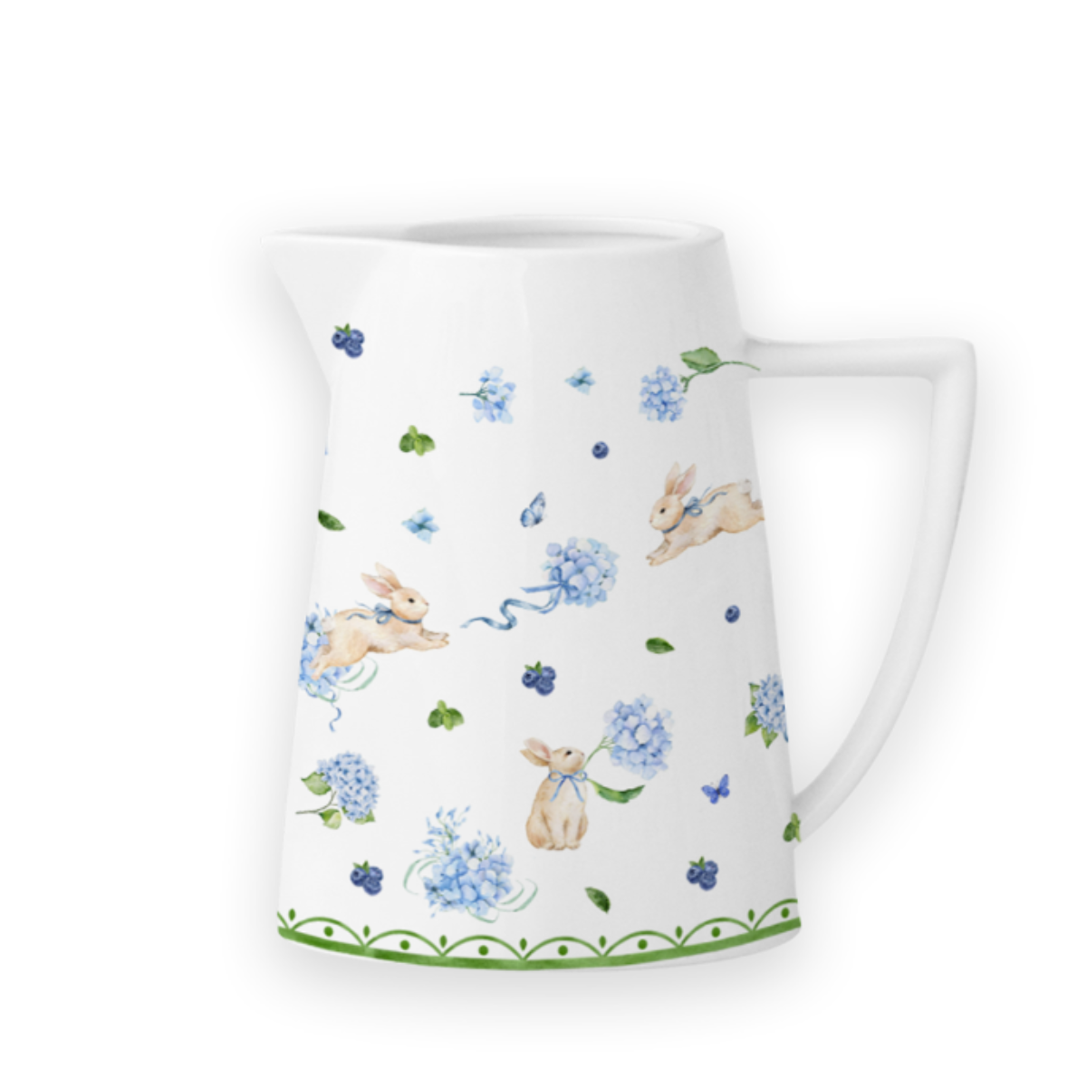 Donglin Homeware Bunny Meadow - Farmhouse Style Ceramic Tableware Set 1200ml jug
