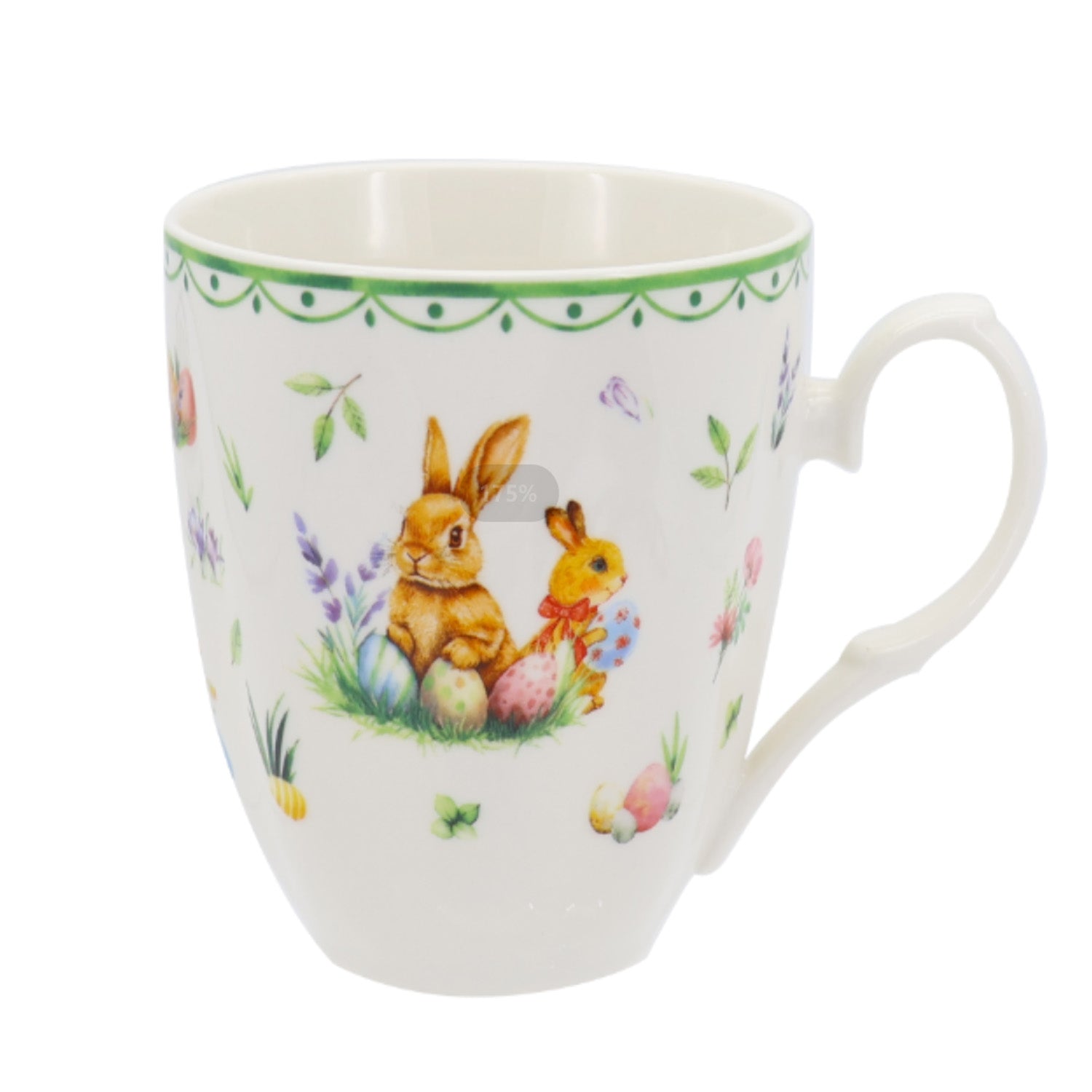 Donglin Homeware Bunny Meadow - Farmhouse Style Ceramic Tableware Set 350cc mug