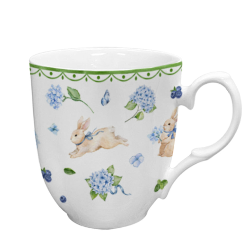 Donglin Homeware Bunny Meadow - Farmhouse Style Ceramic Tableware Set 350cc mug
