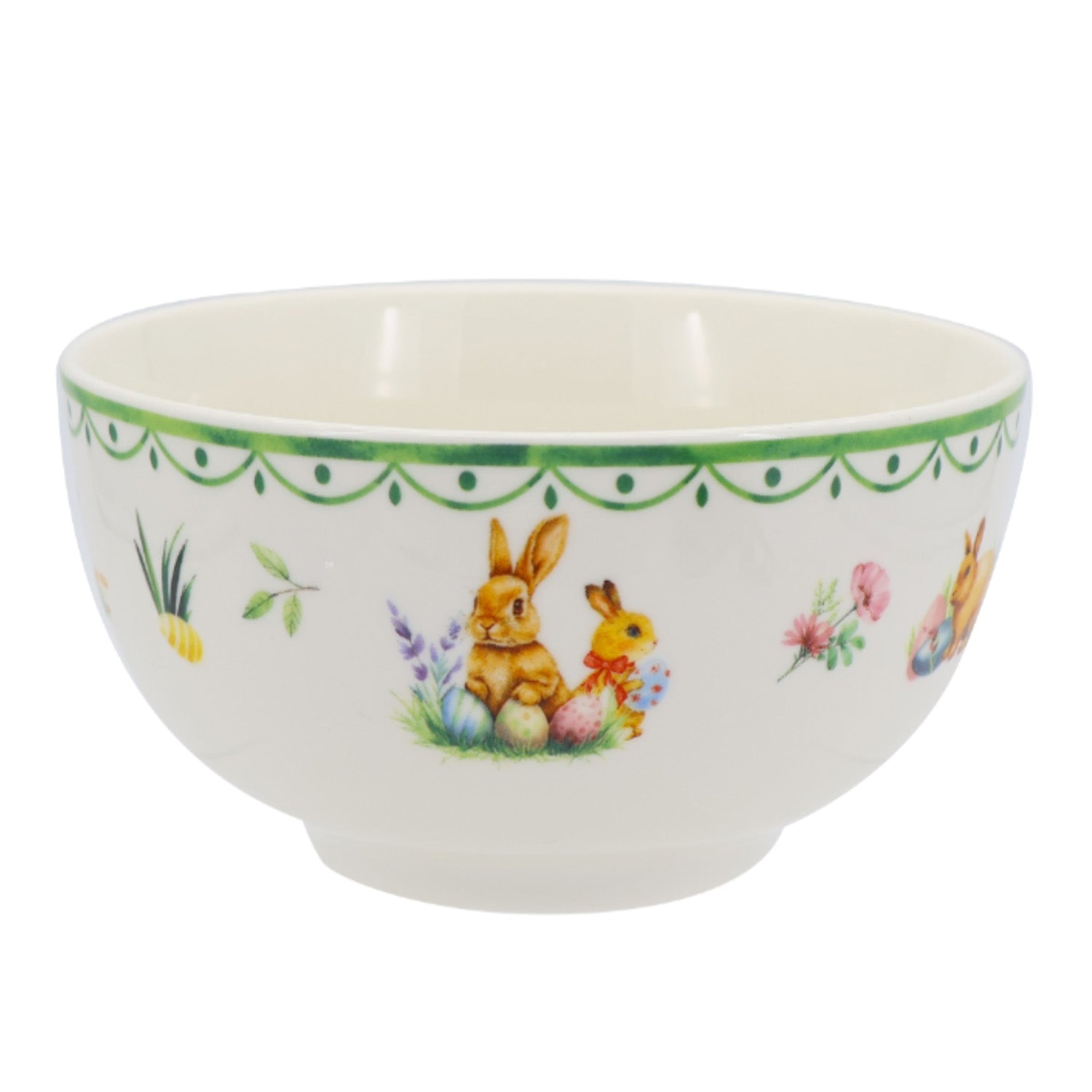 Donglin Homeware Bunny Meadow - Farmhouse Style Ceramic Tableware Set 5.5-inch bowl
