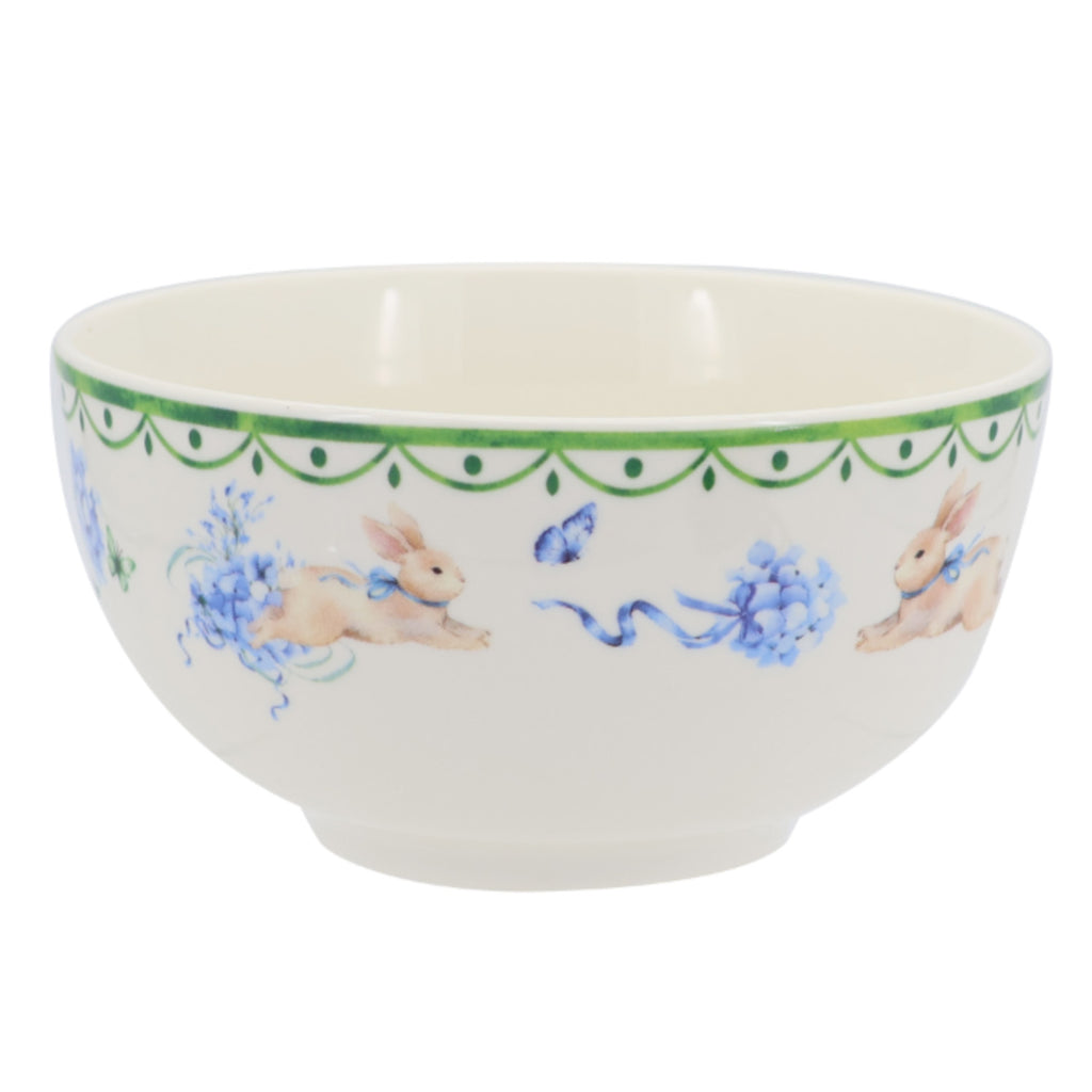 Donglin Homeware Bunny Meadow - Farmhouse Style Ceramic Tableware Set 5.5-inch bowl