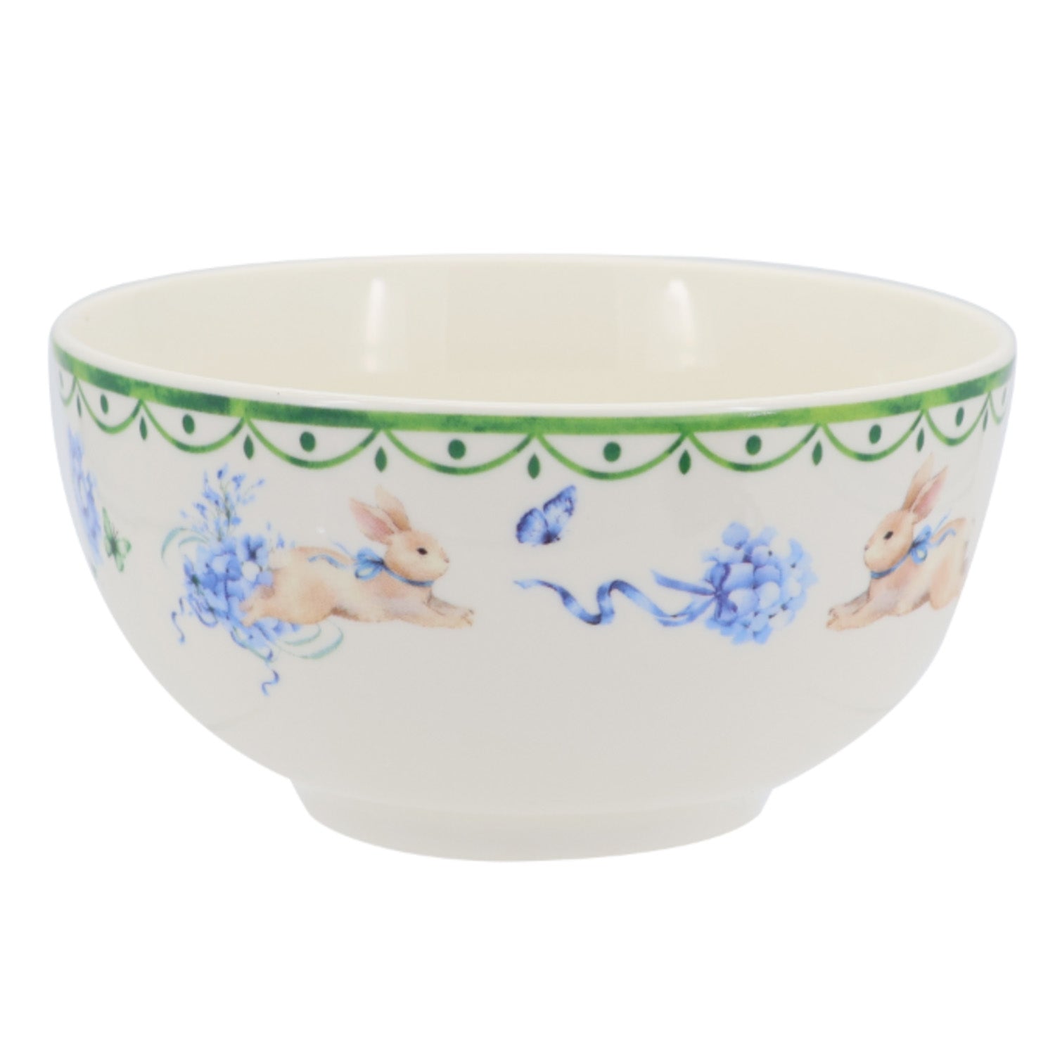 Donglin Homeware Bunny Meadow - Farmhouse Style Ceramic Tableware Set 5.5-inch bowl