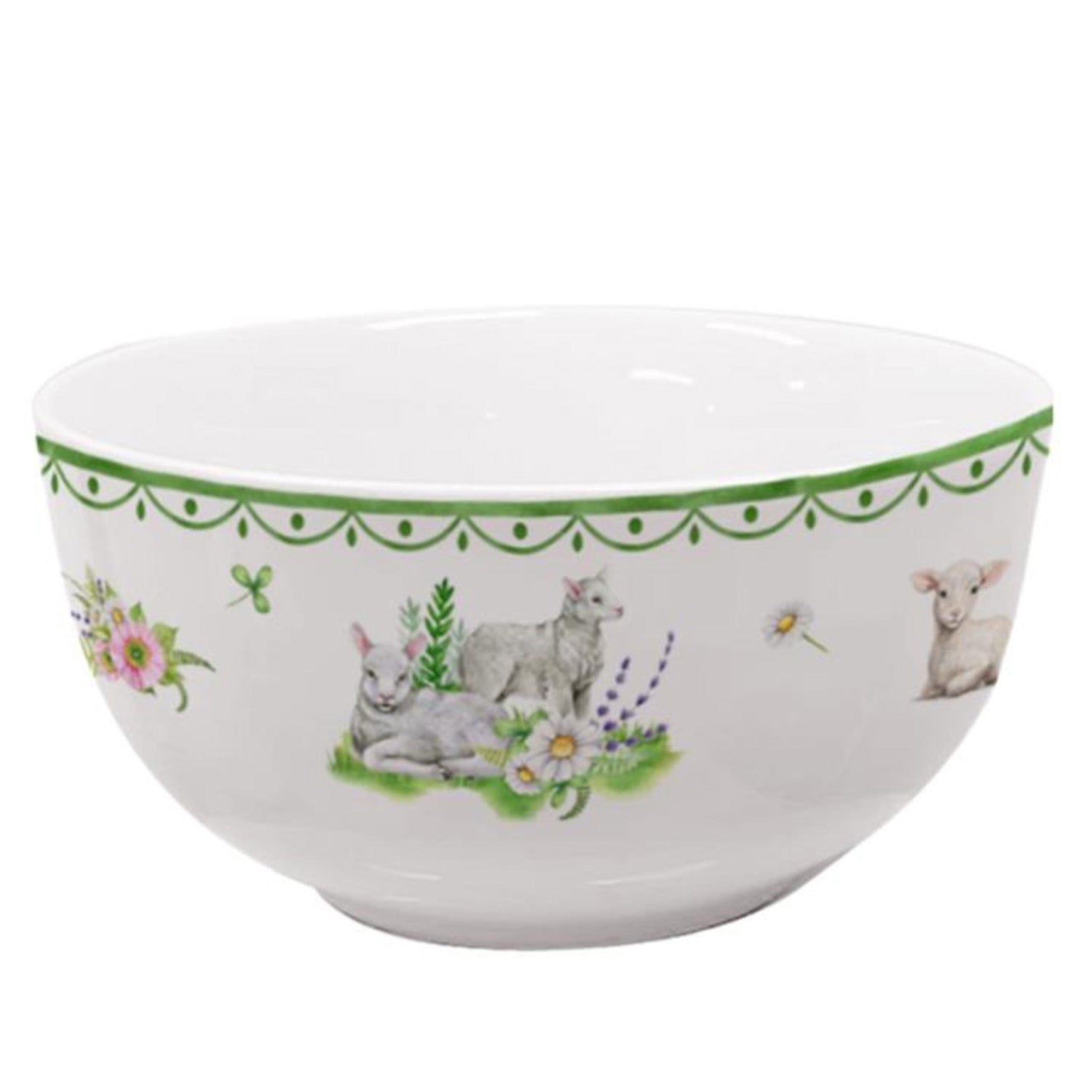 Donglin Homeware Bunny Meadow - Farmhouse Style Ceramic Tableware Set 5.5-inch bowl