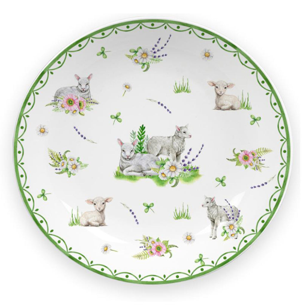 Donglin Homeware Bunny Meadow - Farmhouse Style Ceramic Tableware Set 8-inch coupe plate