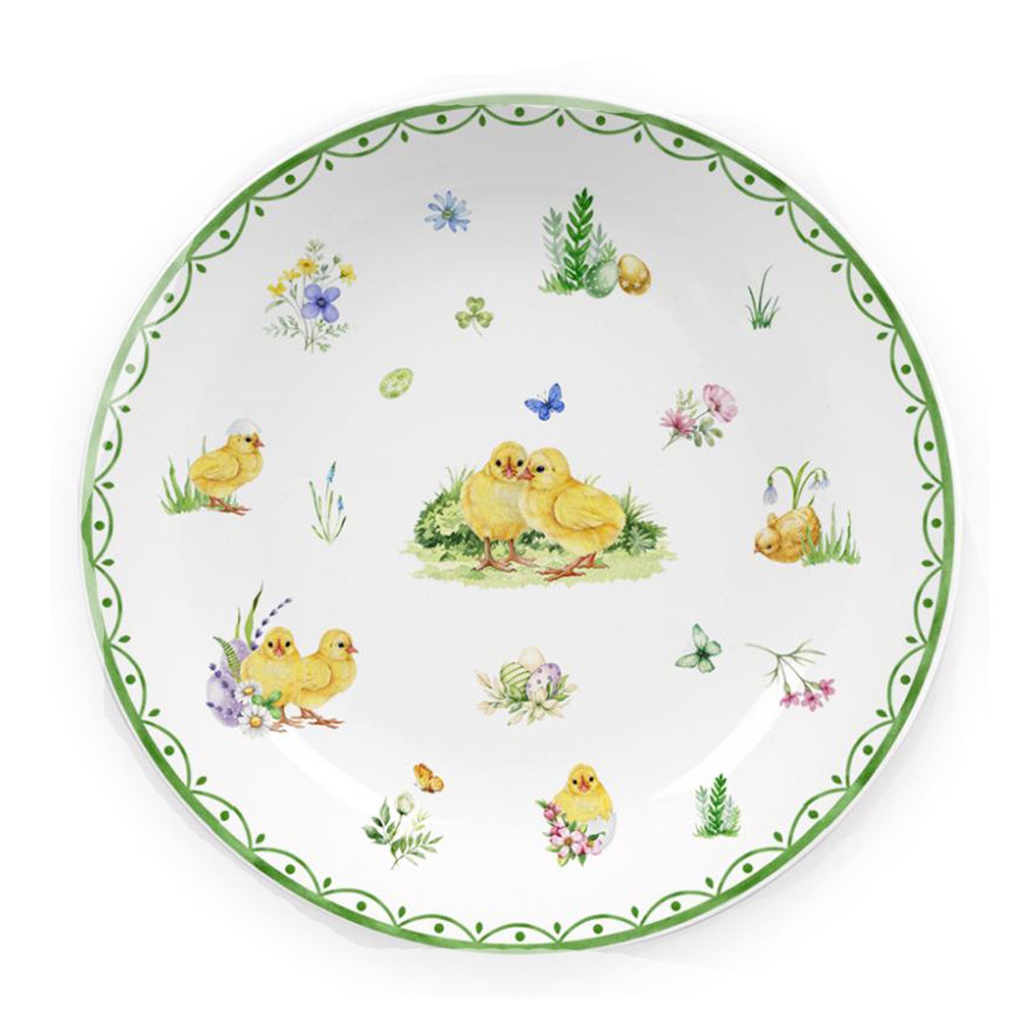Donglin Homeware Bunny Meadow - Farmhouse Style Ceramic Tableware Set 8-inch coupe plate