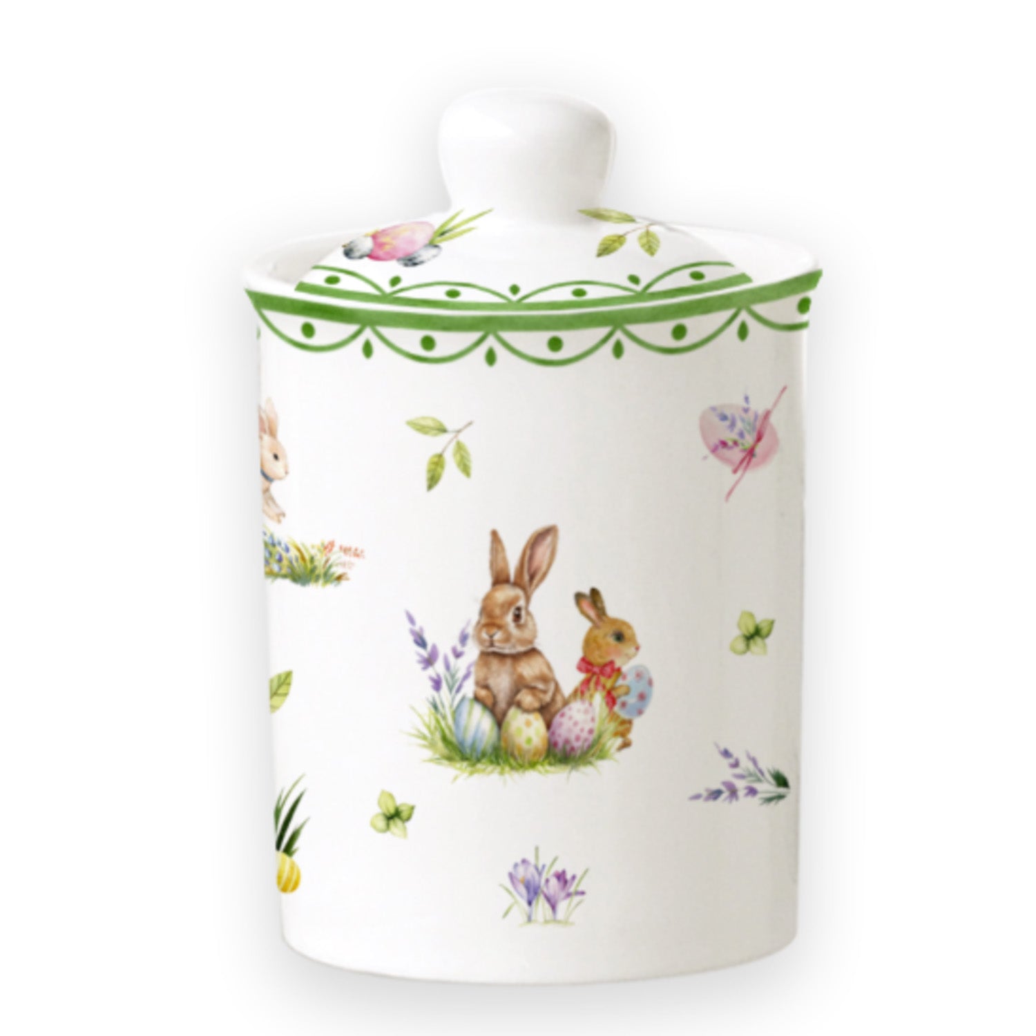 Donglin Homeware Bunny Meadow - Farmhouse Style Ceramic Tableware Set 800ml canister