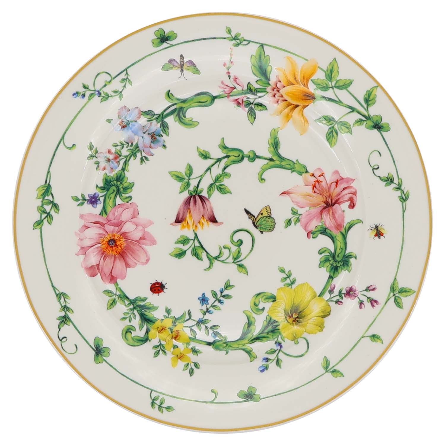 Donglin Homeware Manor Wildflower - Farmhouse Style Ceramic Tableware Set 7.5-inch dessert plate