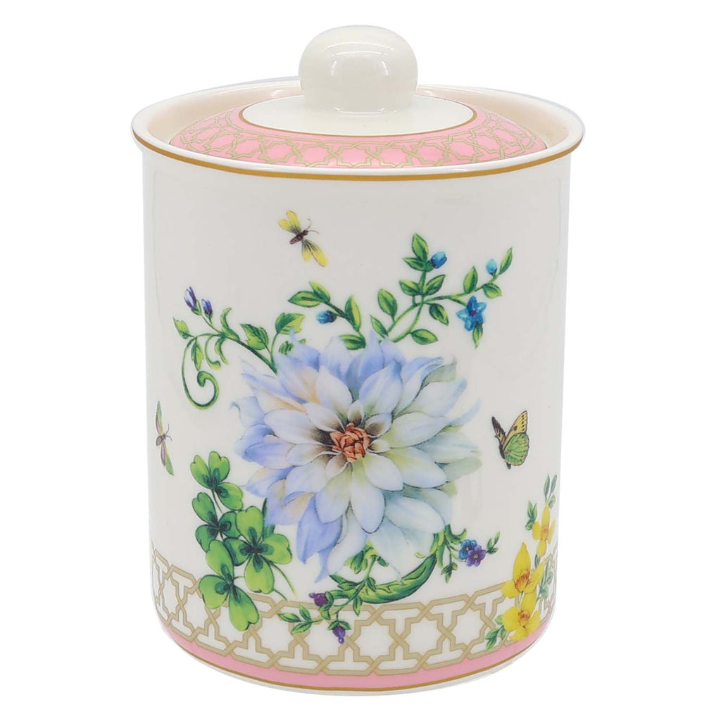 Donglin Homeware Manor Wildflower - Farmhouse Style Ceramic Tableware Set 800ml canister