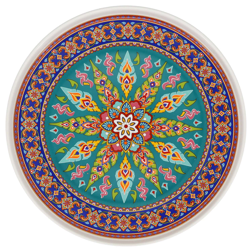 Donglin Homeware Persian Mandala - Bohemian Style Ceramic Tableware Set 10.5-inch tray
