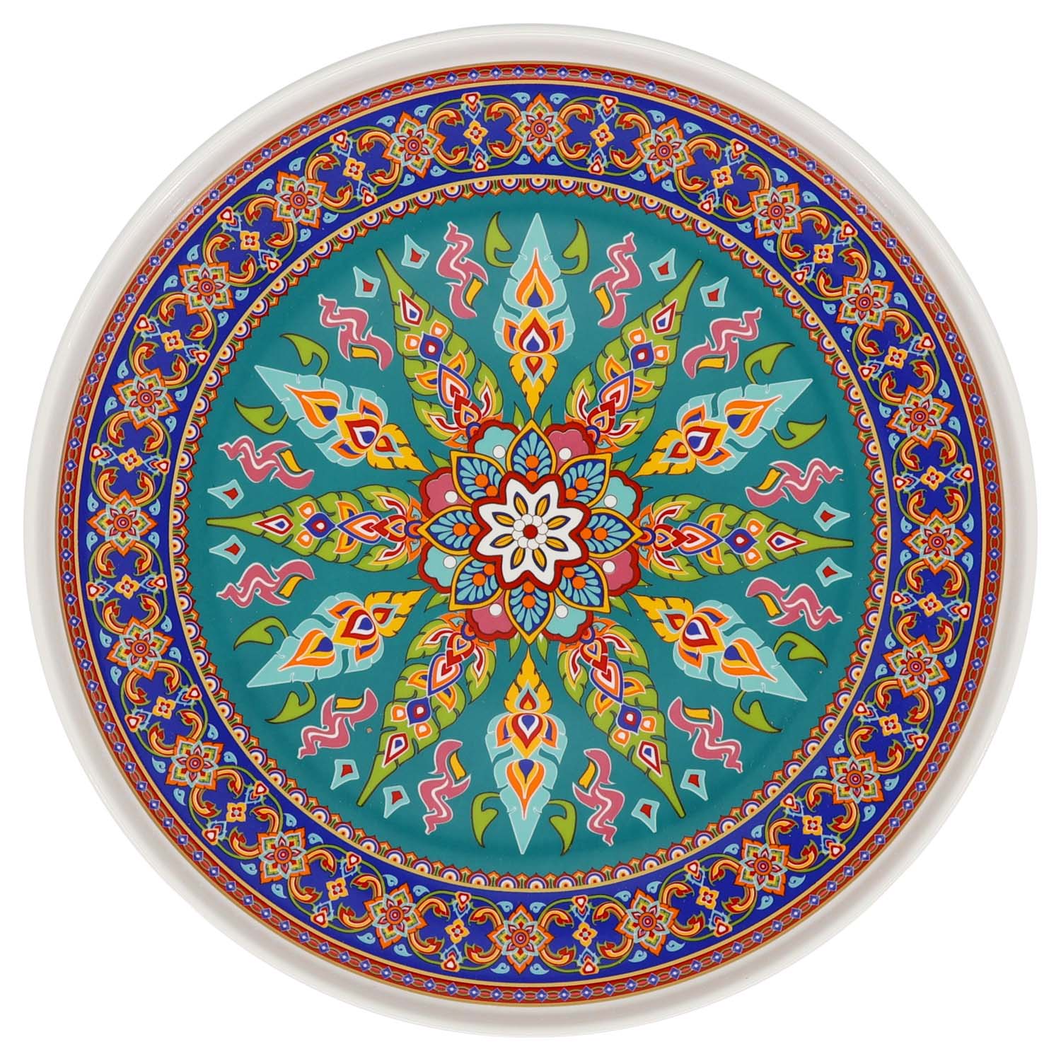 Donglin Homeware Persian Mandala - Bohemian Style Ceramic Tableware Set 10.5-inch tray