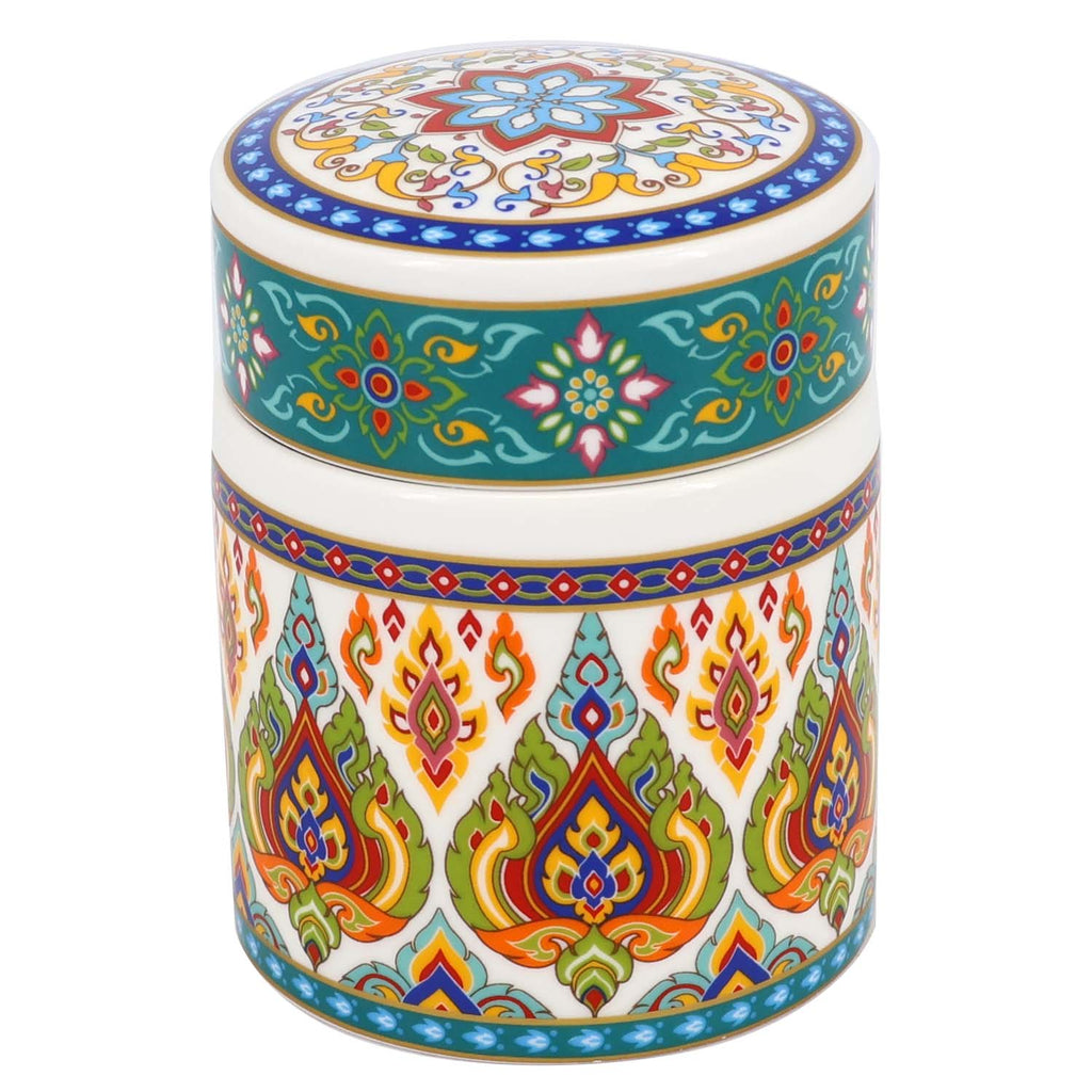 Donglin Homeware Persian Mandala - Bohemian Style Ceramic Tableware Set 230ml canister