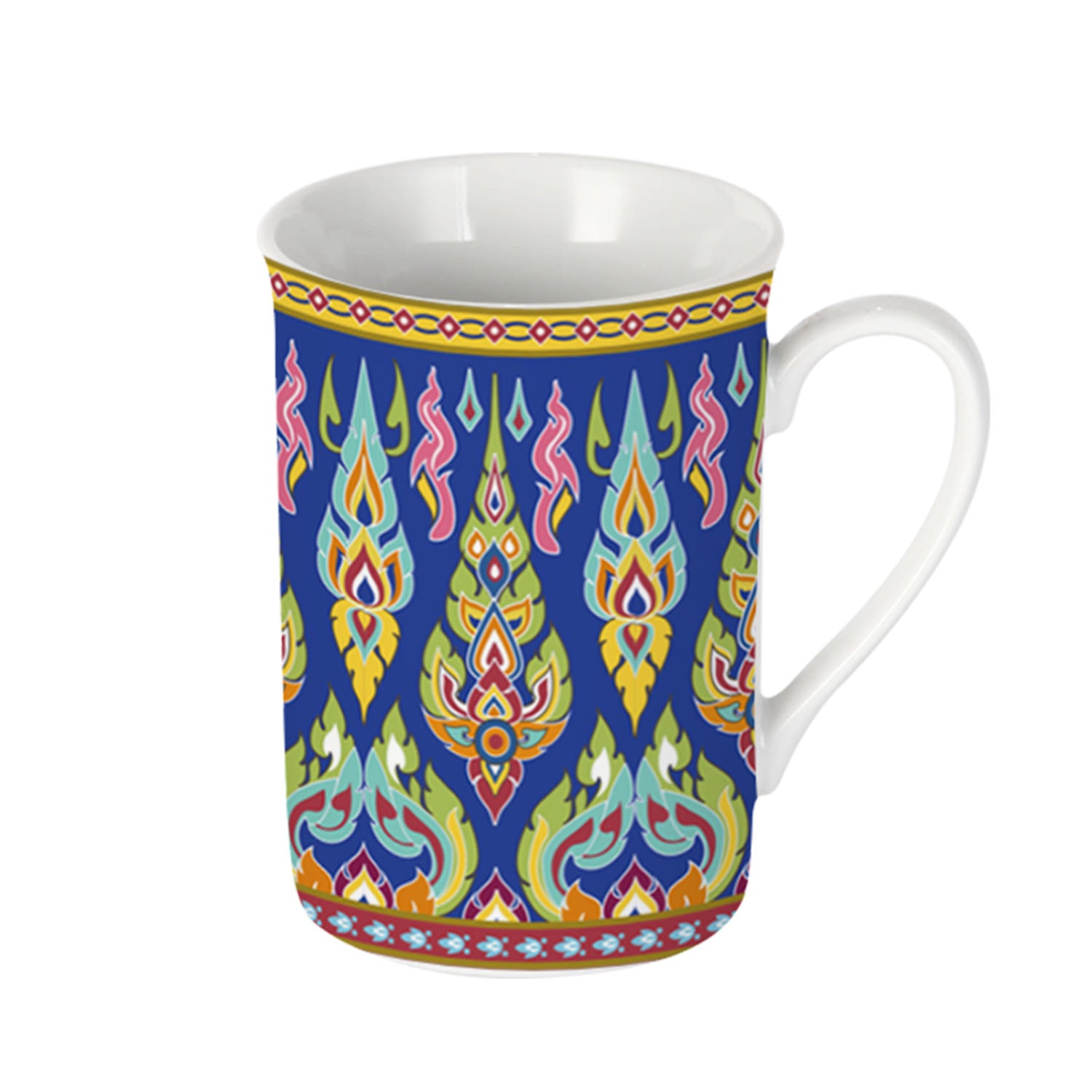 Donglin Homeware Persian Mandala - Bohemian Style Ceramic Tableware Set 320cc mug