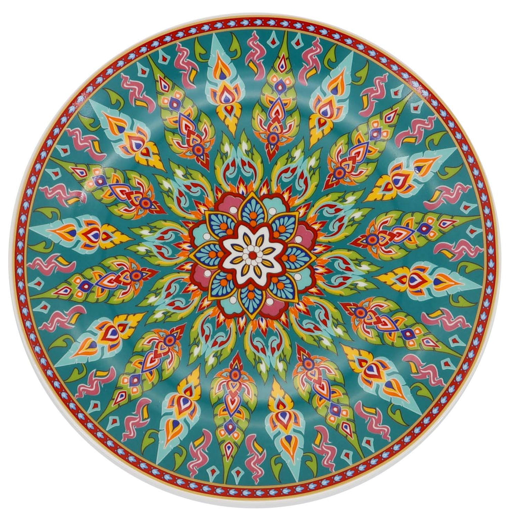 Donglin Homeware Persian Mandala - Bohemian Style Ceramic Tableware Set 8-inch coupe plate