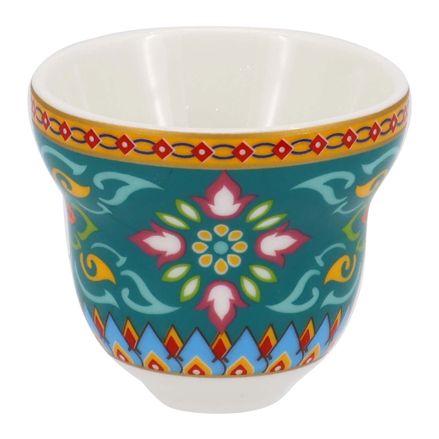 Donglin Homeware Persian Mandala - Bohemian Style Ceramic Tableware Set 80cc cup