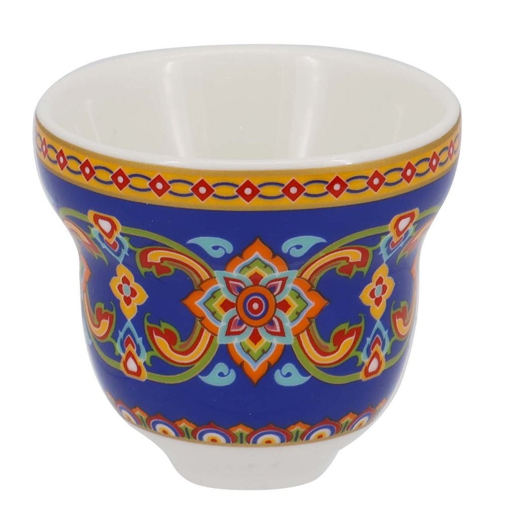 Donglin Homeware Persian Mandala - Bohemian Style Ceramic Tableware Set 80cc cup