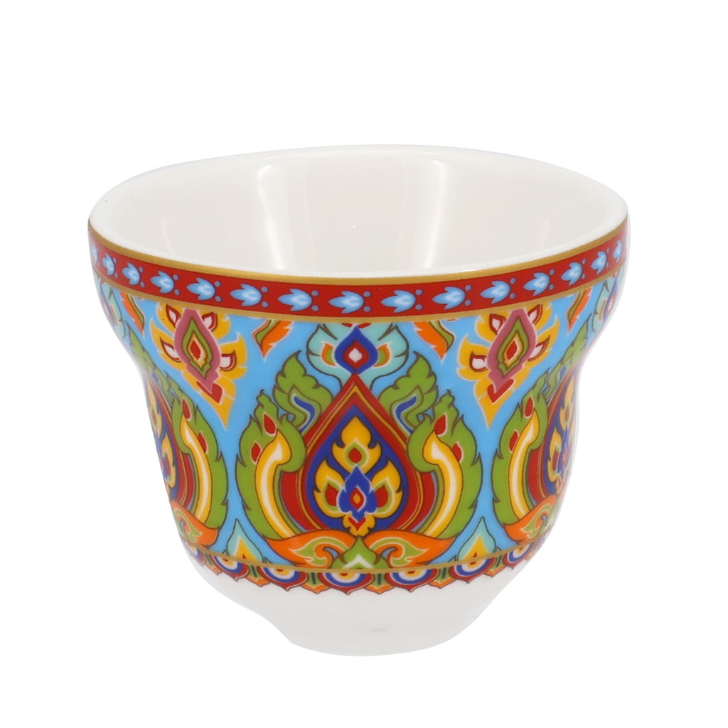 Donglin Homeware Persian Mandala - Bohemian Style Ceramic Tableware Set 80cc cup